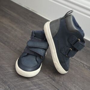 Kids Navy Blue High-Top Sneakers (CAT JACK)